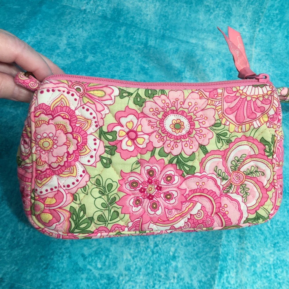 Vera Bradley Pink Paisley Crossbody Mini Bag - Picture 2 of 8